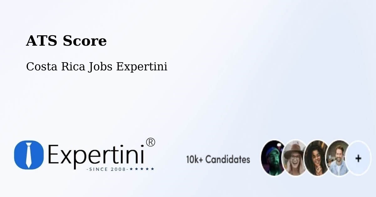 Resume ATS Score & Job Description Match Tool – Orosí - Costa Rica Jobs Expertini